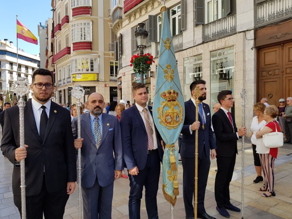 Representación de la Hermandad en el Corpus Christi.