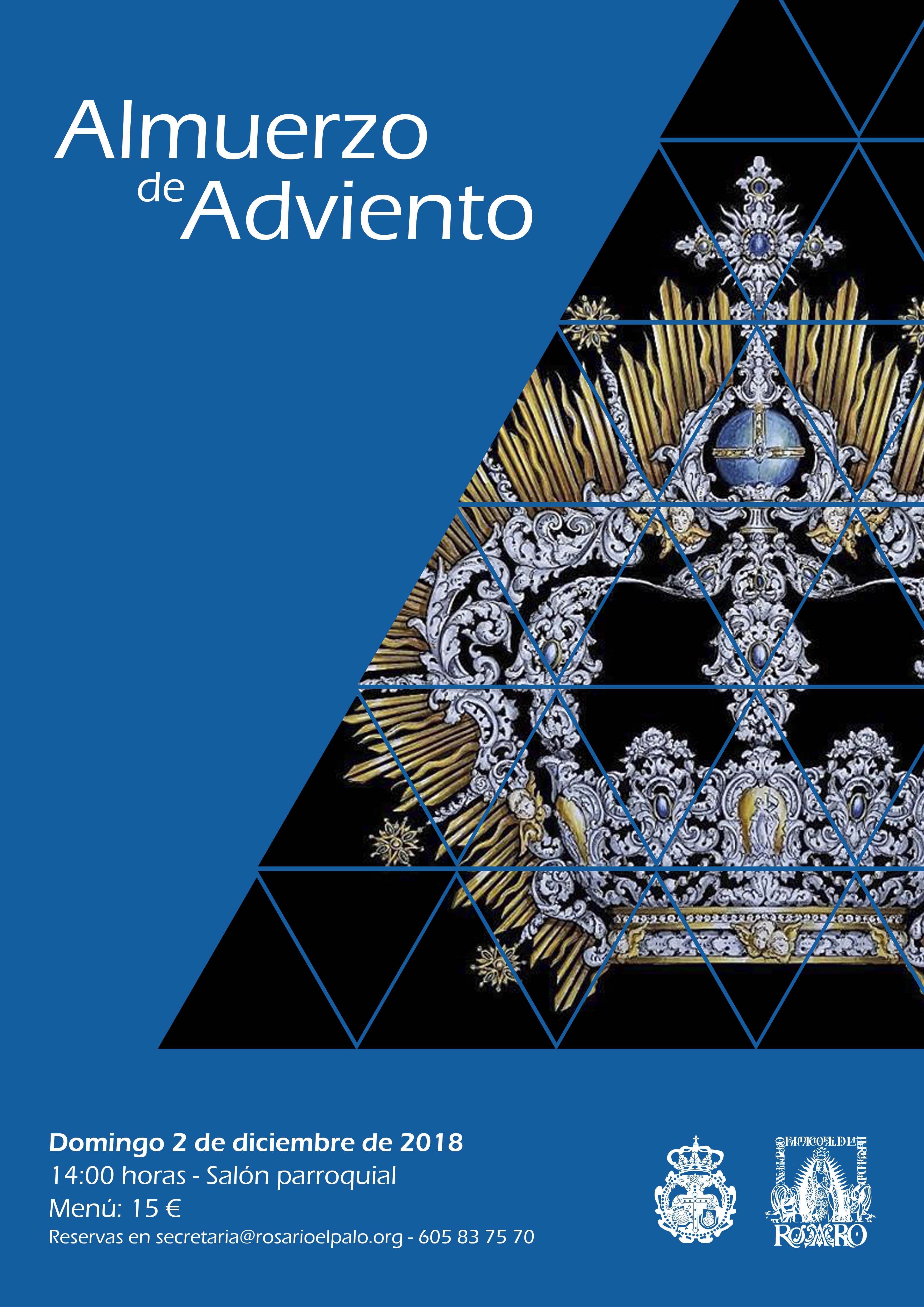 El almuerzo de Adviento se celebrará el próximo domingo 2 de diciembre