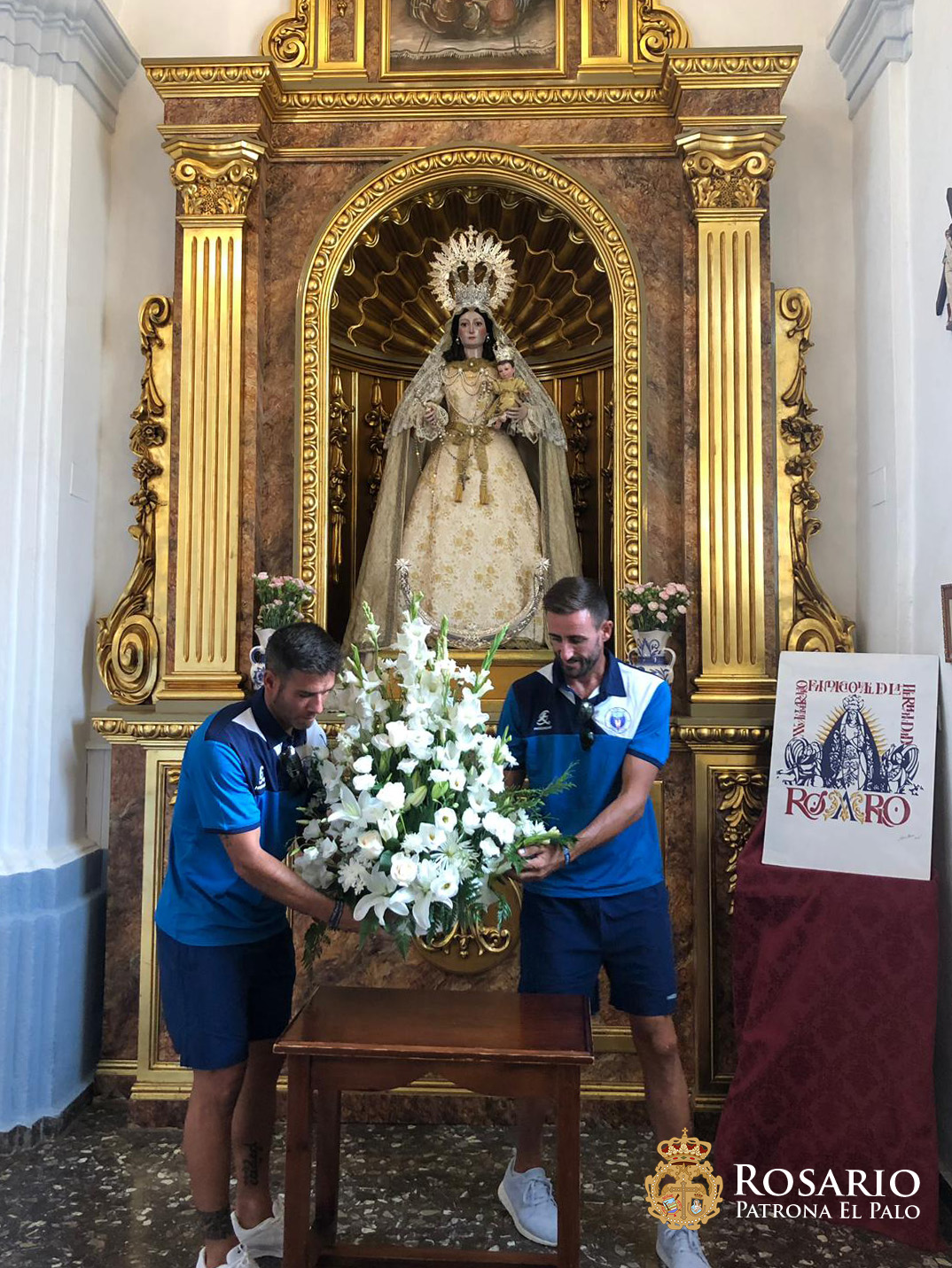 El Palo C.F. volvió a encomendarse a su Patrona
