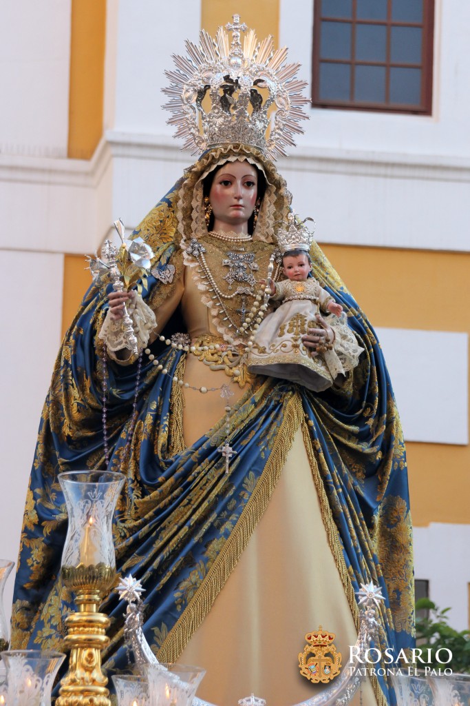 Ntra. Sra. del Rosario, durante el rosario de la aurora de 2019.